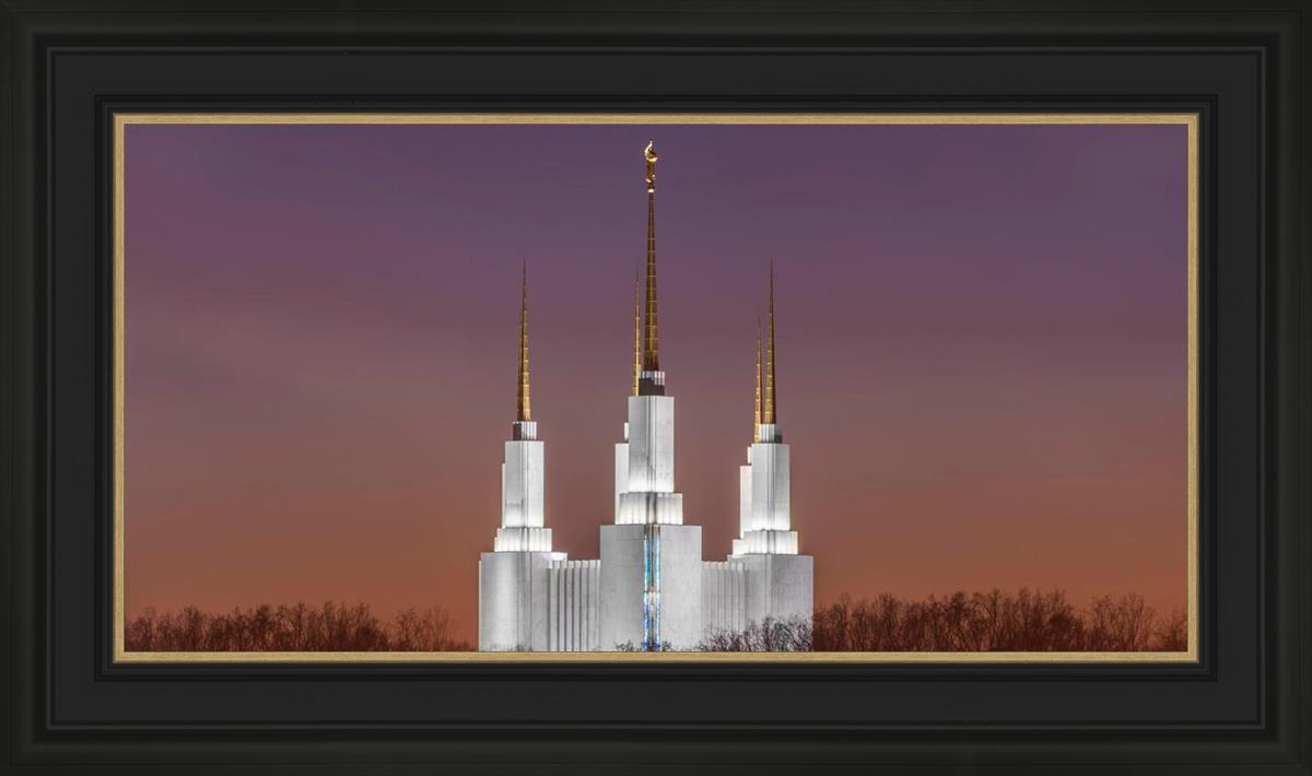 Washington DC Temple Evening Glow