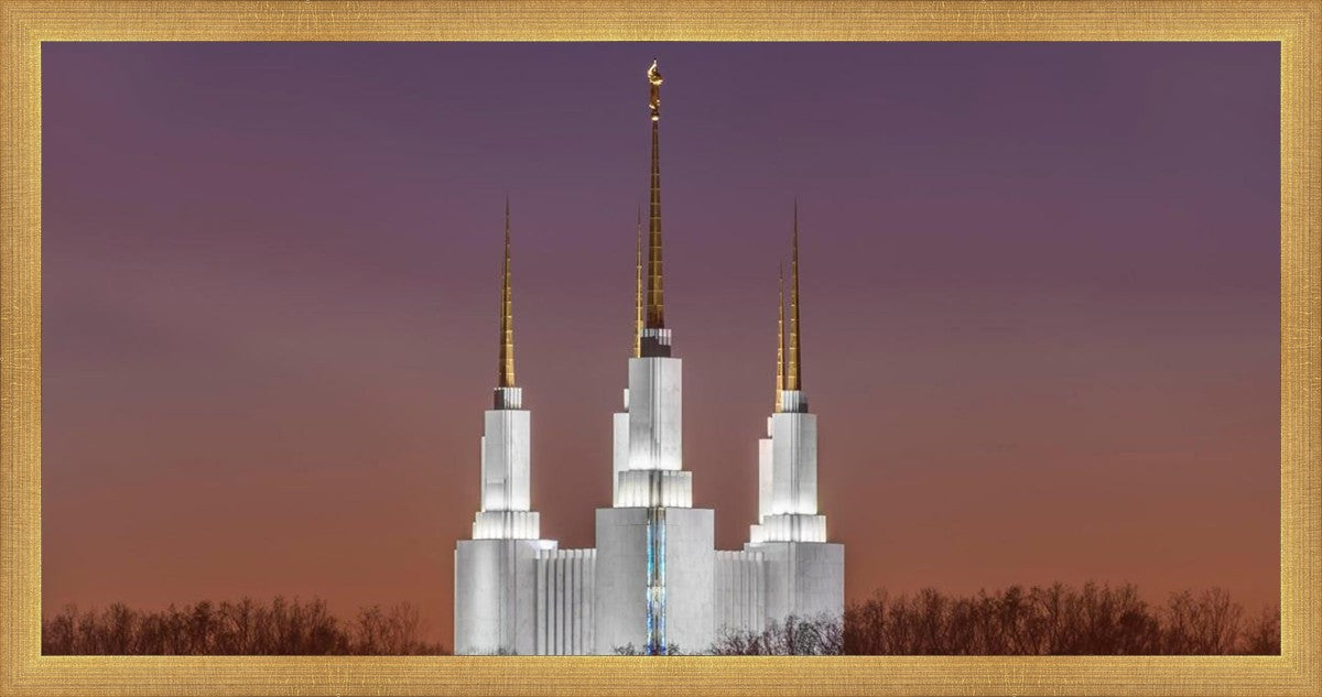 Washington DC Temple Evening Glow