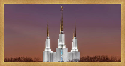Washington DC Temple Evening Glow