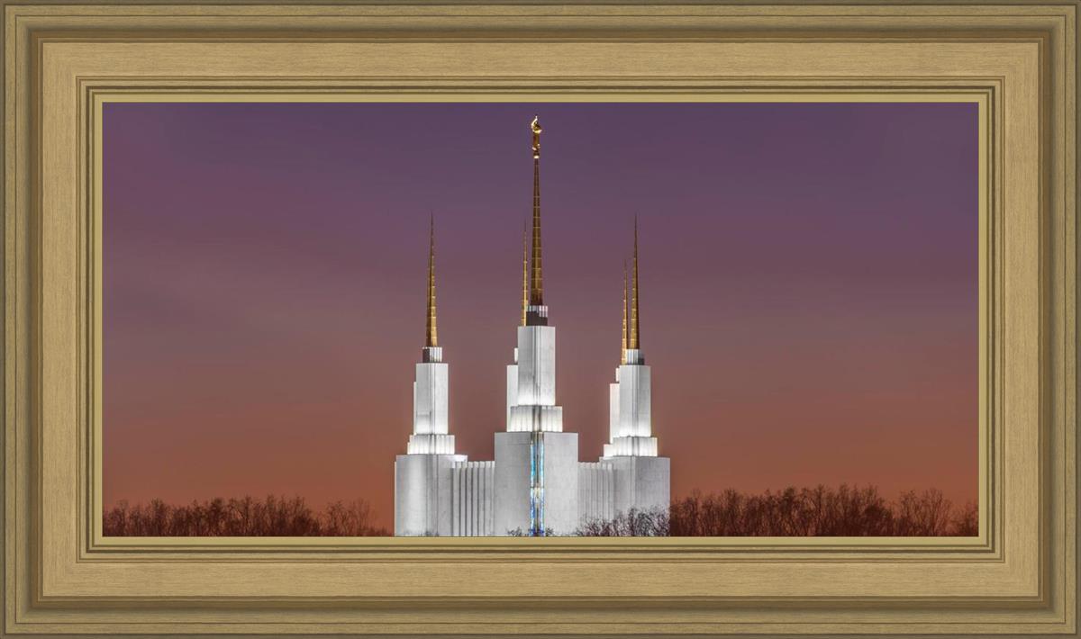 Washington DC Temple Evening Glow