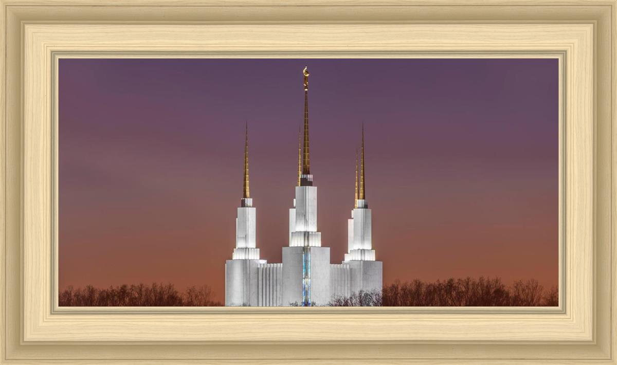 Washington DC Temple Evening Glow