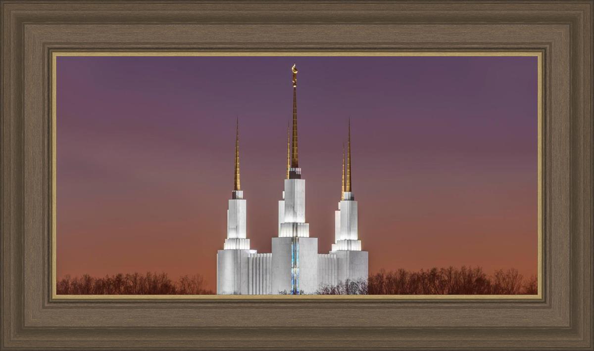 Washington DC Temple Evening Glow