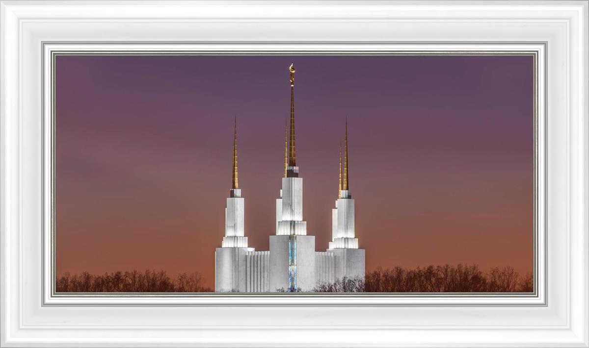 Washington DC Temple Evening Glow