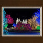 Washington DC Temple Colorful Christmas