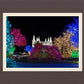 Washington DC Temple Colorful Christmas