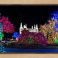 Washington DC Temple Colorful Christmas
