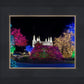 Washington DC Temple Colorful Christmas