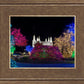 Washington DC Temple Colorful Christmas