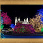 Washington DC Temple Colorful Christmas