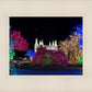 Washington DC Temple Colorful Christmas