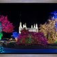 Washington DC Temple Colorful Christmas