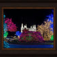 Washington DC Temple Colorful Christmas