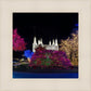 Washington DC Temple Colorful Christmas