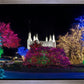 Washington DC Temple Colorful Christmas