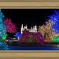 Washington DC Temple Colorful Christmas