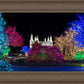 Washington DC Temple Colorful Christmas