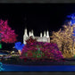 Washington DC Temple Colorful Christmas