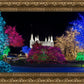 Washington DC Temple Colorful Christmas