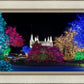 Washington DC Temple Colorful Christmas