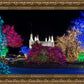 Washington DC Temple Colorful Christmas