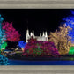 Washington DC Temple Colorful Christmas