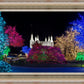 Washington DC Temple Colorful Christmas