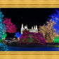 Washington DC Temple Colorful Christmas
