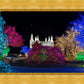 Washington DC Temple Colorful Christmas