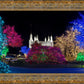 Washington DC Temple Colorful Christmas