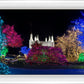 Washington DC Temple Colorful Christmas
