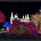 Washington DC Temple Colorful Christmas