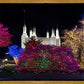 Washington DC Temple Colorful Christmas