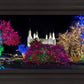 Washington DC Temple Colorful Christmas