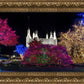 Washington DC Temple Colorful Christmas