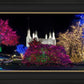 Washington DC Temple Colorful Christmas
