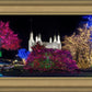Washington DC Temple Colorful Christmas