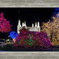 Washington DC Temple Colorful Christmas