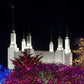 Washington DC Temple Colorful Christmas