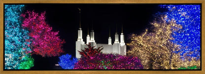 Washington DC Temple Colorful Christmas