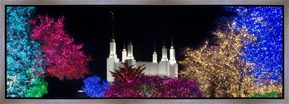 Washington DC Temple Colorful Christmas