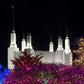 Washington DC Temple Colorful Christmas