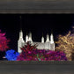 Washington DC Temple Colorful Christmas