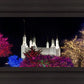 Washington DC Temple Colorful Christmas