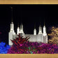 Washington DC Temple Colorful Christmas