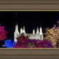 Washington DC Temple Colorful Christmas
