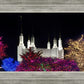 Washington DC Temple Colorful Christmas