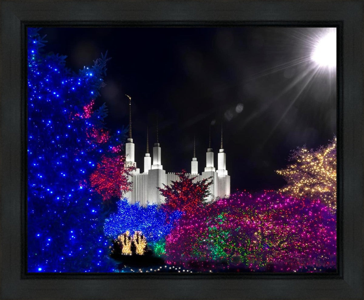 Washington DC Temple Christmas Spirit Gallery Wrap