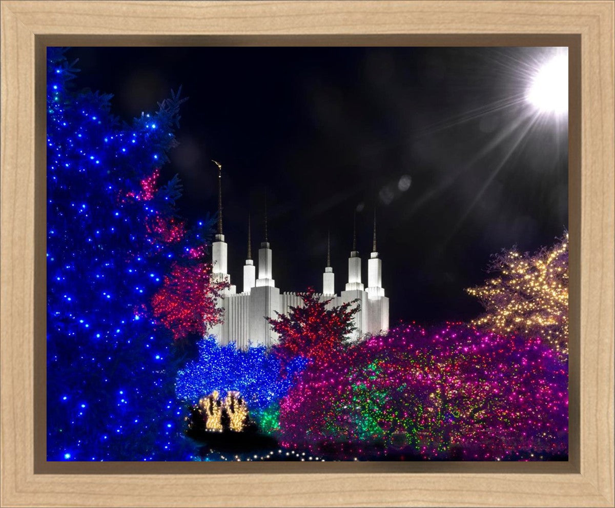 Washington DC Temple Christmas Spirit Gallery Wrap