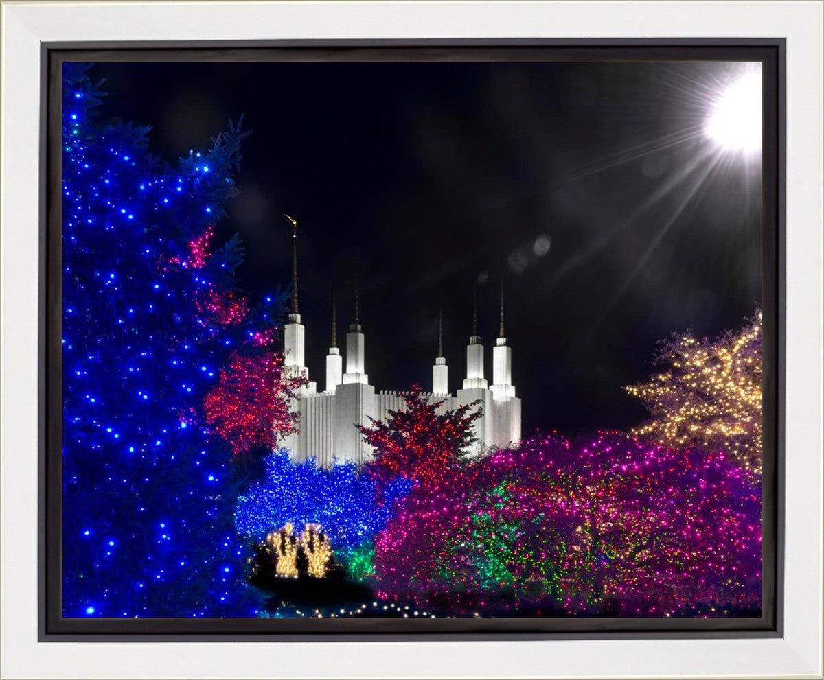 Washington DC Temple Christmas Spirit Gallery Wrap
