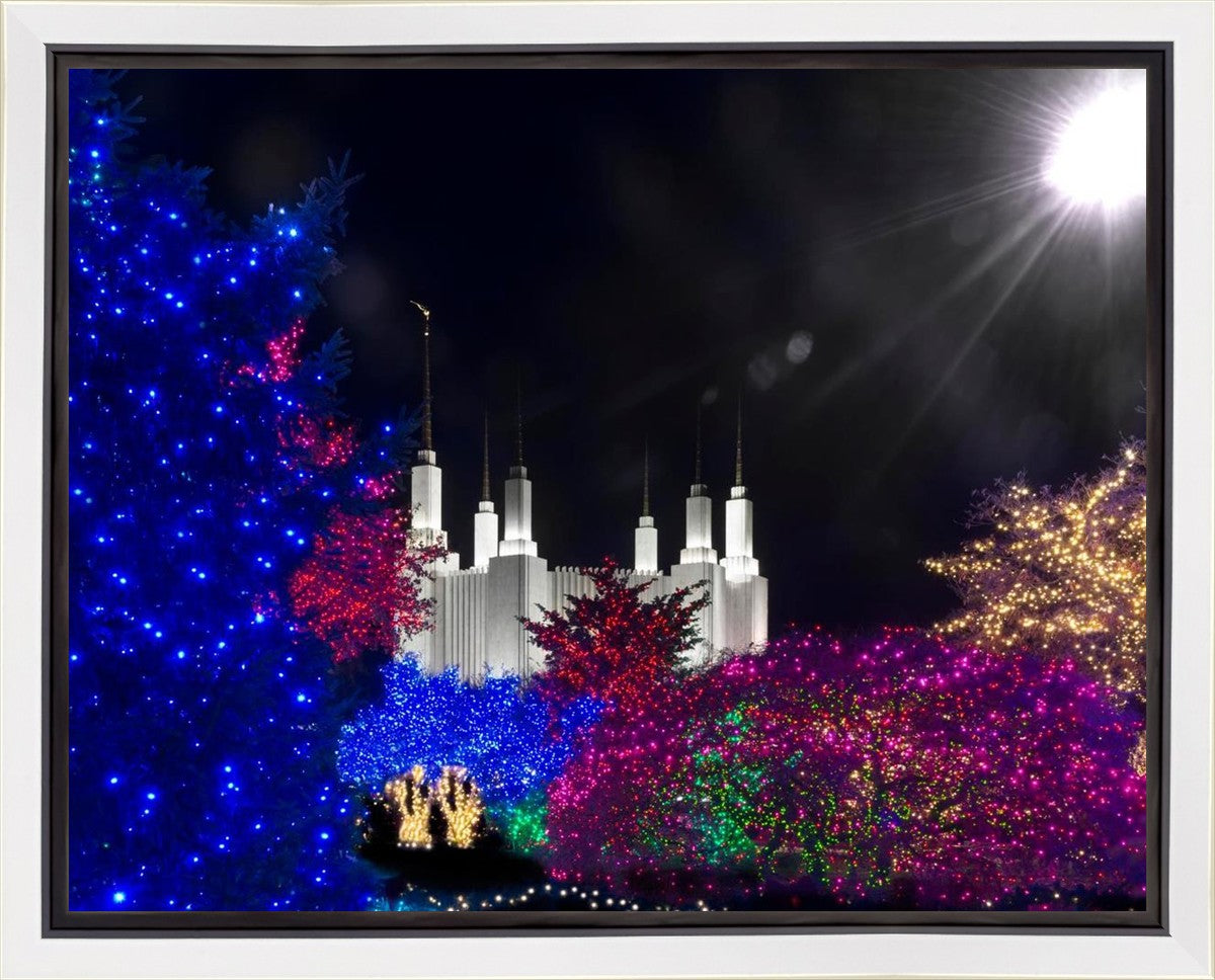 Washington DC Temple Christmas Spirit Gallery Wrap